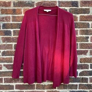 Loft cardigan sweater (red) (size small)
